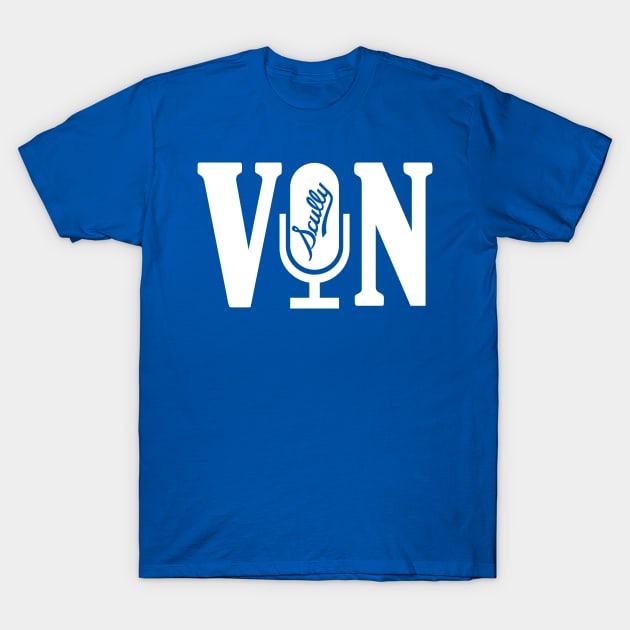 Vin Scully - Microphone T-Shirt by LMW Art